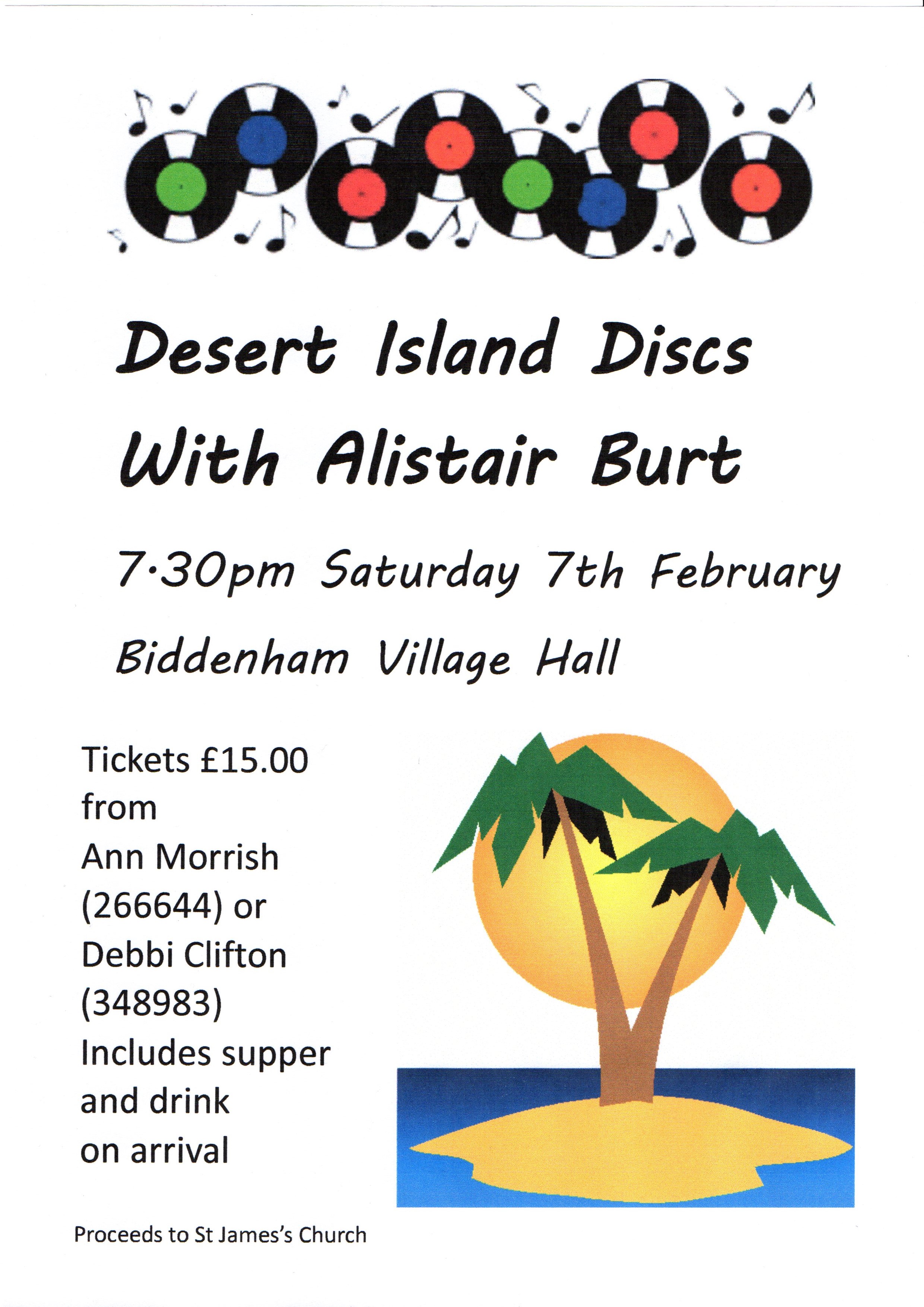 Desert Island Discs, Saturday 7 February 2015 St James's Church