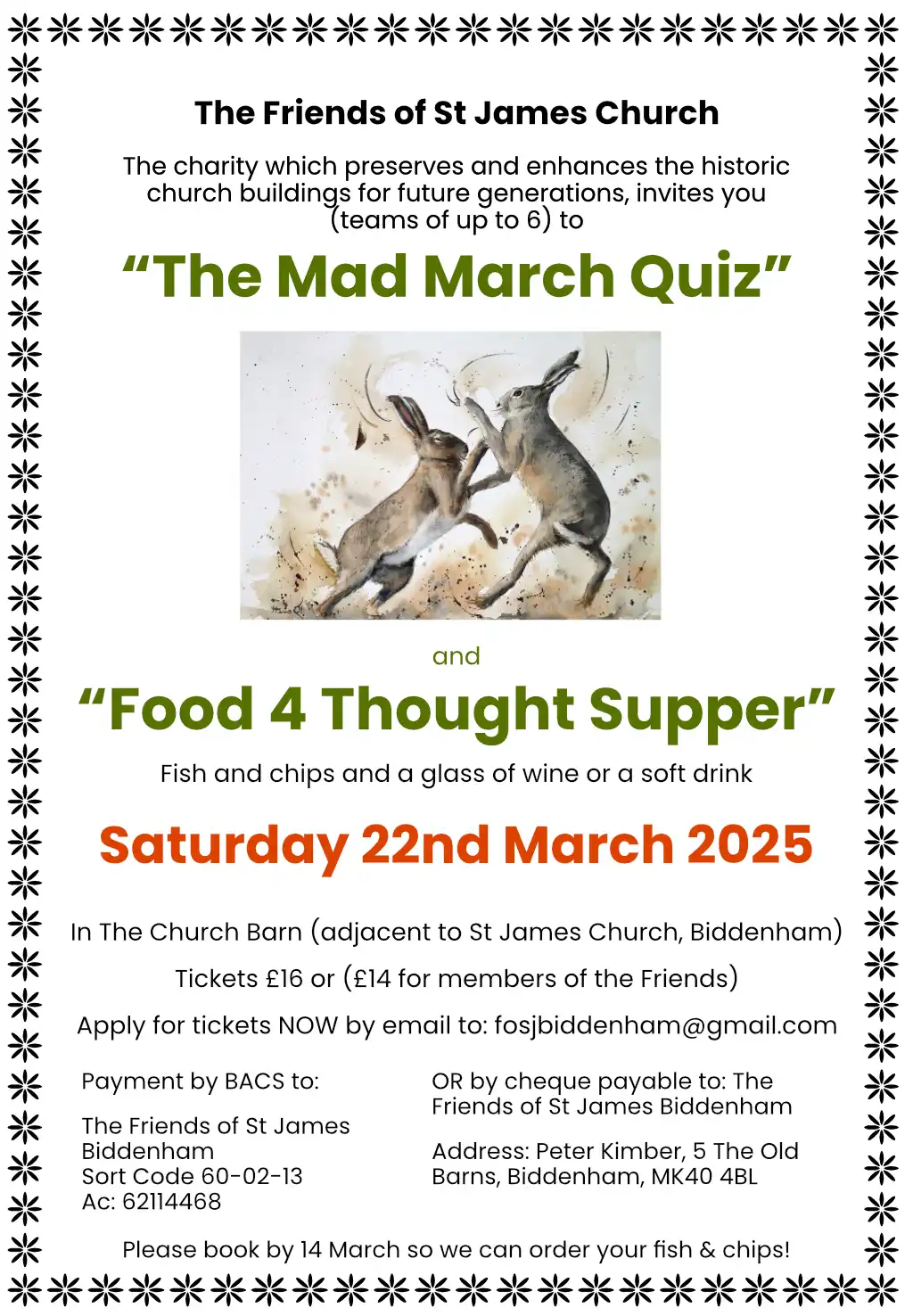Mad March Quiz poster