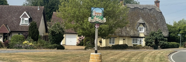 The front of the church barn