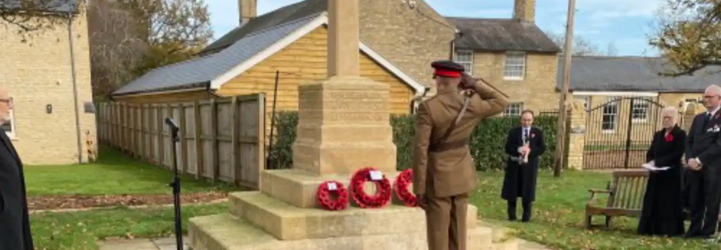 Remembrance Sunday at the Biddenham Memorial